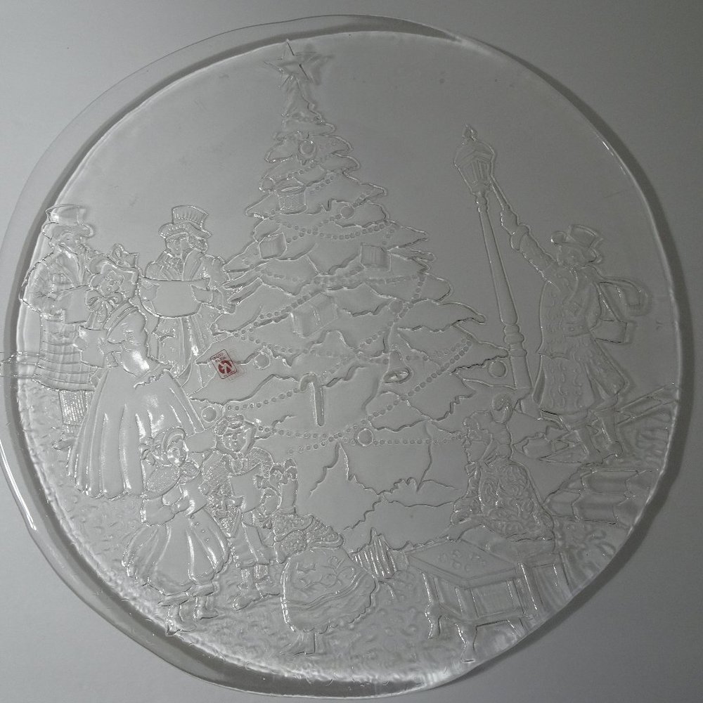 Vetreria Etrusca Platter Clear Glass Christmas